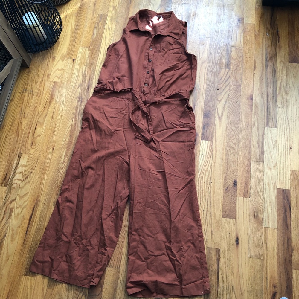 Ann Taylor factory jumpsuit with belt